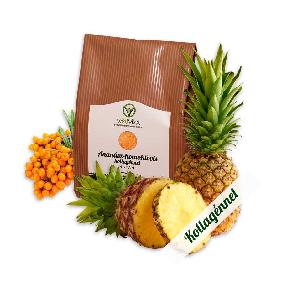 ananasz homoktovis instant kollagennel - WellVital